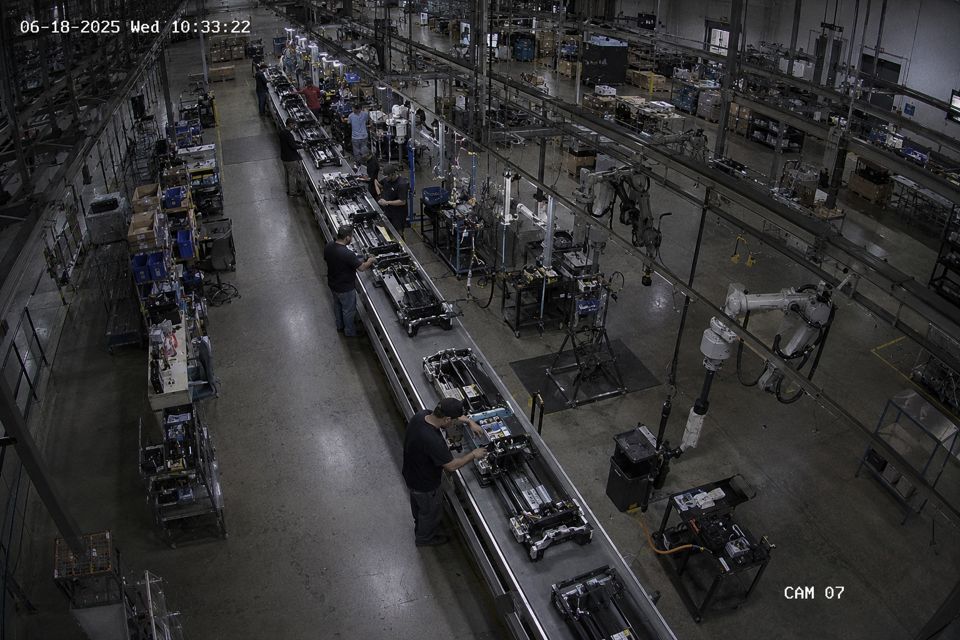 Production line camera feed