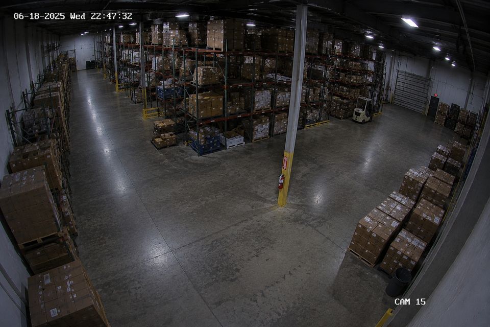 Storage mezzanine camera feed
